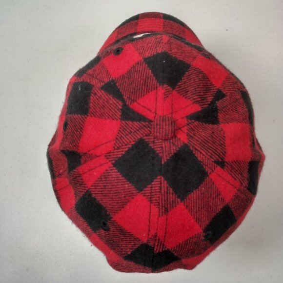 Doodlebug Boutique Steamboat Willie Mickey Mouse Cap Hat Buffalo Plaid Flannel - Picture 12 of 16